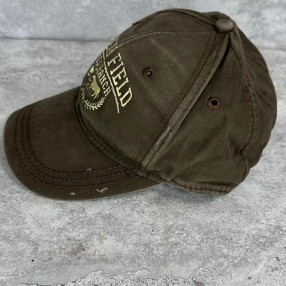 Green‎  Field Ranch cotton adjustable cap #cowboyhat - Picture 3 of 7